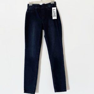 Navy blue Jeans, pull on jean leggings